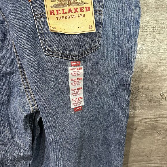 Vtg 90s Levi's 950 Relaxed Fit Tapered Leg High Orange Tab Jeans 22 W USA NWT - Picture 4 of 14